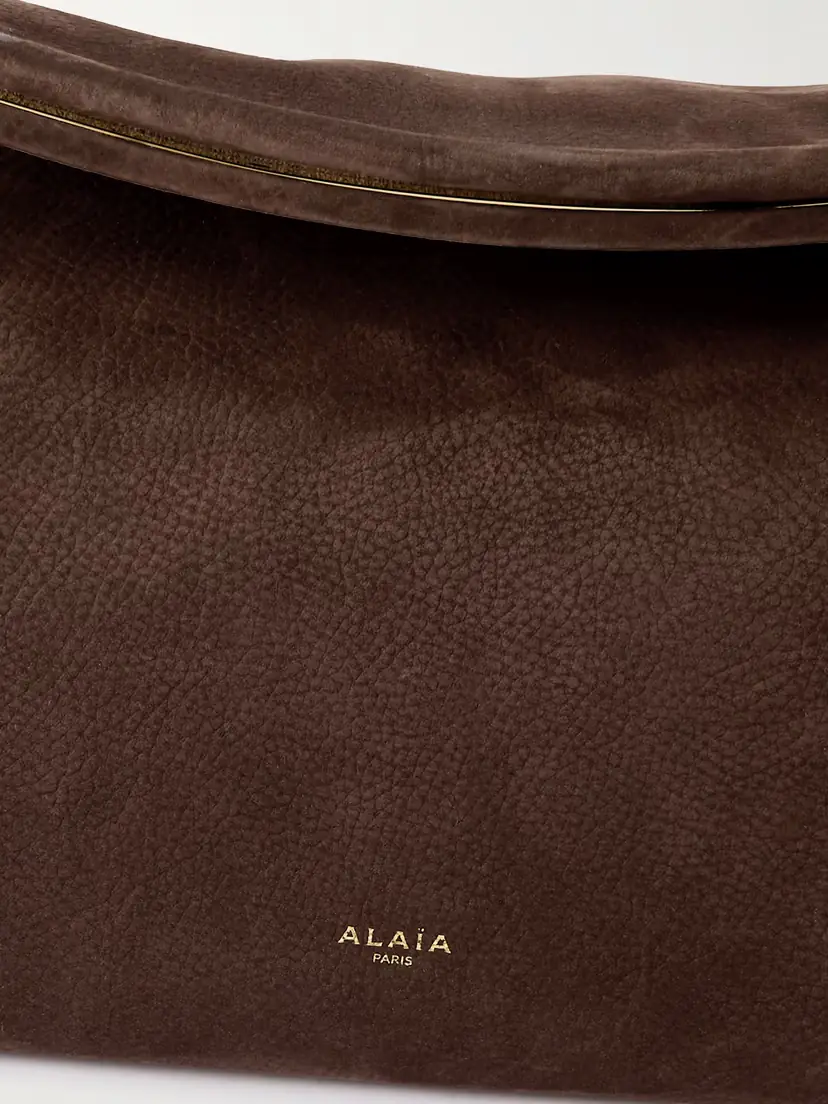 Alaïa Le Click Large Nubuck Shoulder Bag | Thumbnail 4 Alaïa Le Click Large Nubuck Shoulder Bag | Thumbnail 4