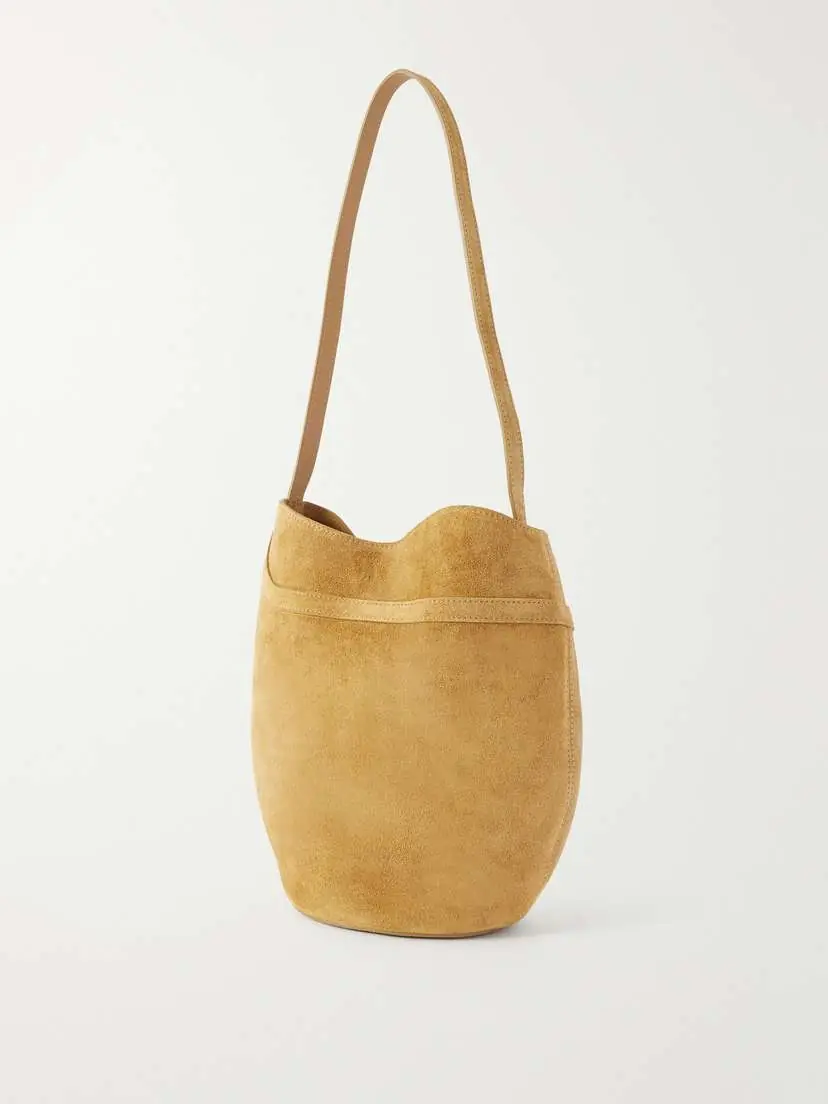 Liffner Belted Suede Bucket Bag | Thumbnail 4 Liffner Belted Suede Bucket Bag | Thumbnail 4