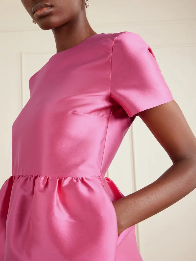 BERNADETTE Lexi Silk-blend Gown - Fuchsia | Thumbnail 4
