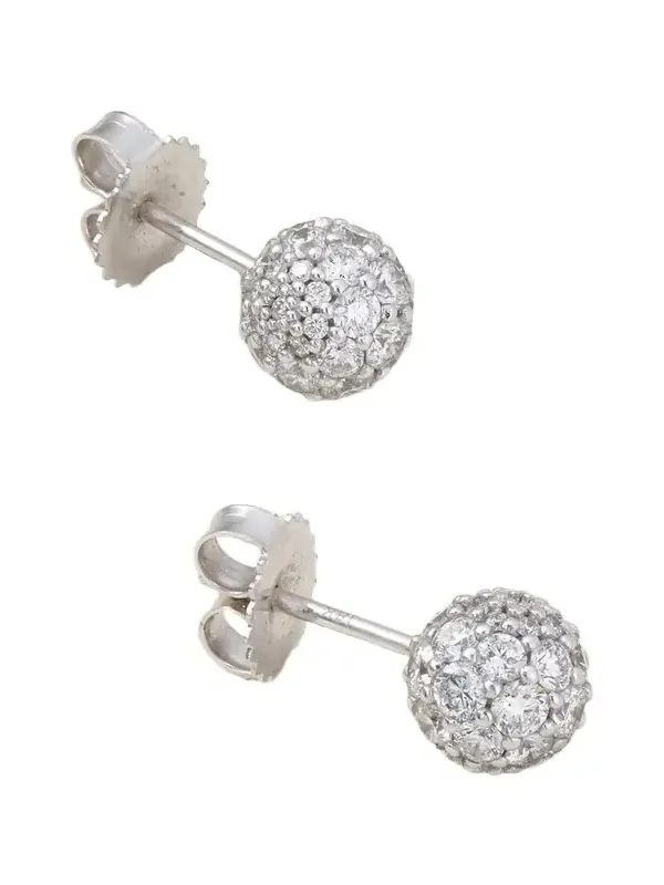Gumball 18-karat White Gold Diamond Earrings