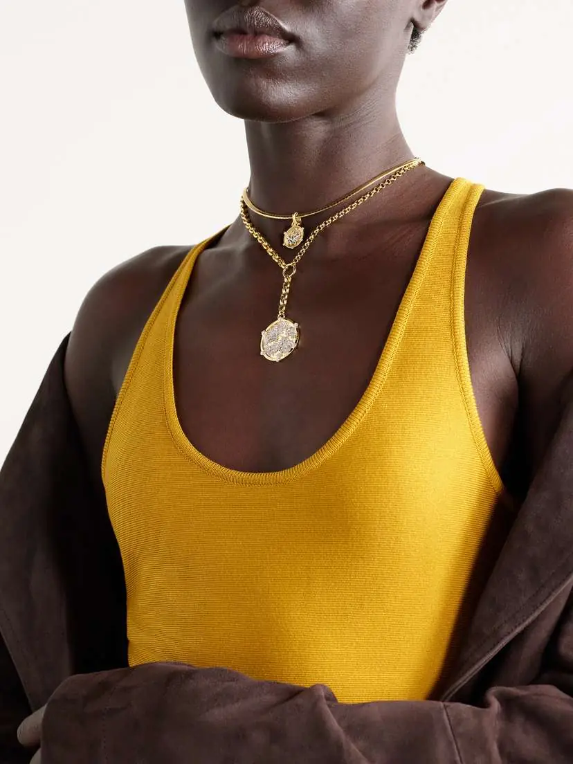 Foundrae Resilience Heavy Mixed Belcher 18-karat Yellow And White Gold Diamond Necklace | Thumbnail 5 Foundrae Resilience Heavy Mixed Belcher 18-karat Yellow And White Gold Diamond Necklace | Thumbnail 5