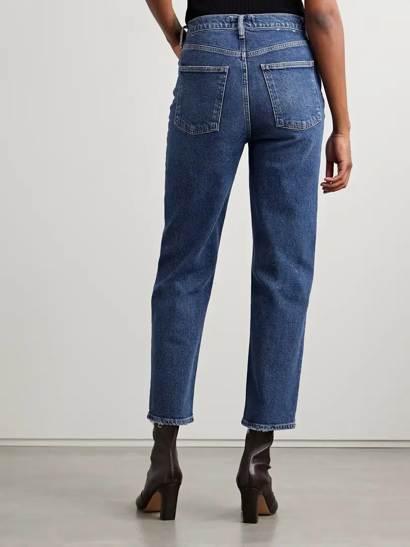 AGOLDE 90's Pinch Waist Crop High-rise Straight-leg Jeans | Thumbnail 4