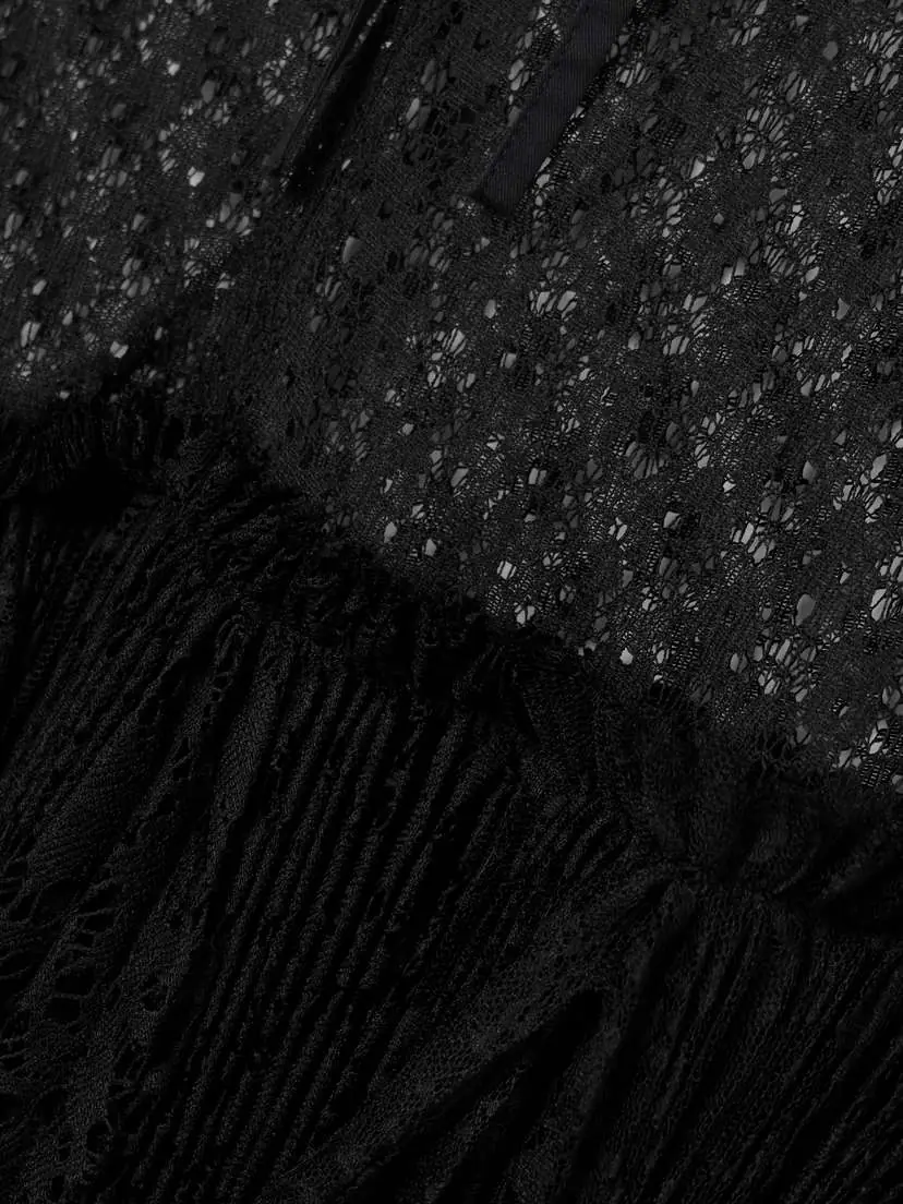 JW Anderson Layered Gathered Lace Maxi Dress | Thumbnail 5