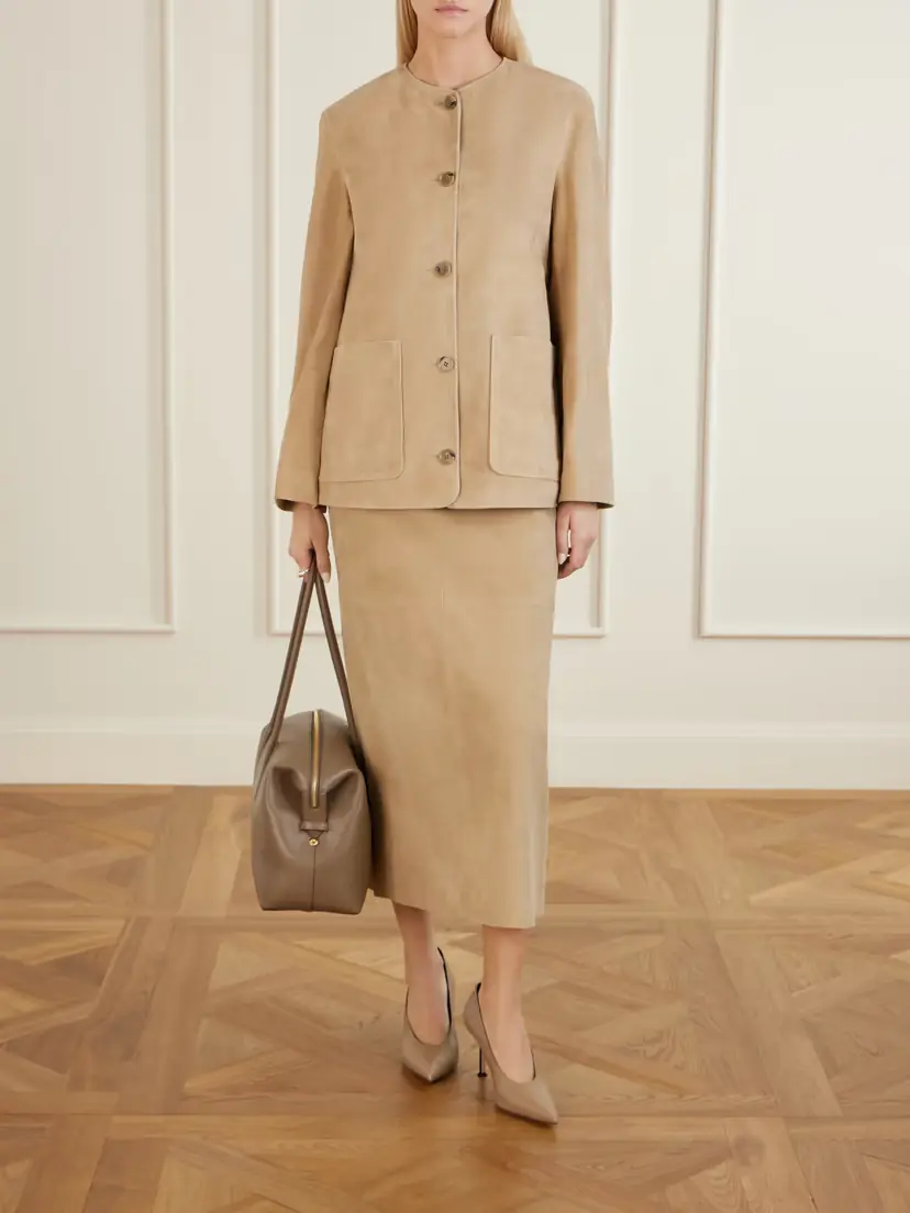 Nour Hammour Suede Jacket | Thumbnail 2