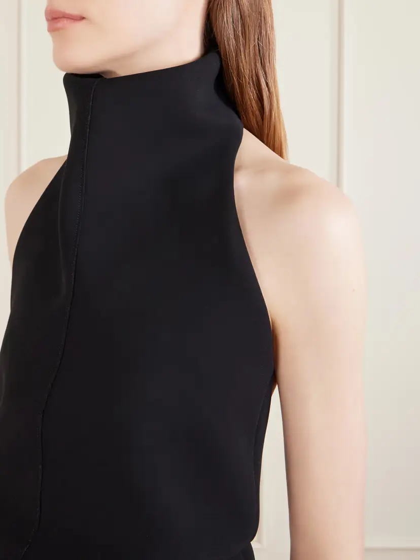 Khaite Roxanne Crepe Midi Dress | Thumbnail 6 Khaite Roxanne Crepe Midi Dress | Thumbnail 6