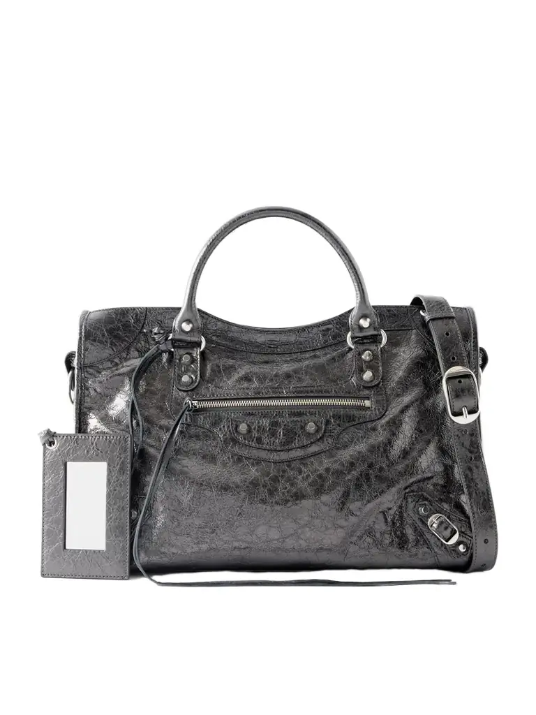Balenciaga Le City Medium Leather Shoulder Bag | Image 1 Balenciaga Le City Medium Leather Shoulder Bag | Image 1