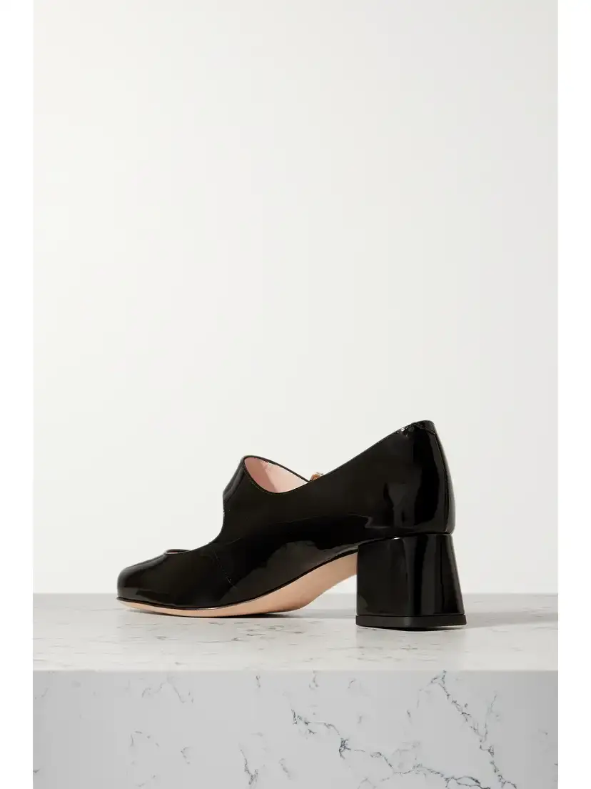 Roger Vivier Très Vivier 45 Crystal-embellished Patent-leather Mary Jane Pumps | Thumbnail 3 Roger Vivier Très Vivier 45 Crystal-embellished Patent-leather Mary Jane Pumps | Thumbnail 3