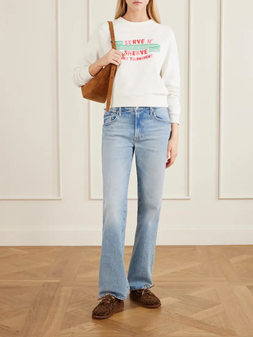 Mother The Itty Concert Printed Cotton-jersey Sweater | Thumbnail 2