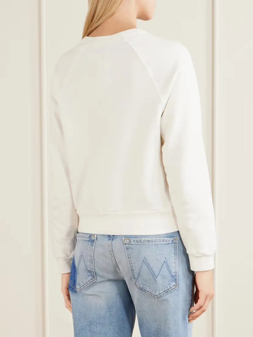 Mother The Itty Concert Printed Cotton-jersey Sweater | Thumbnail 4