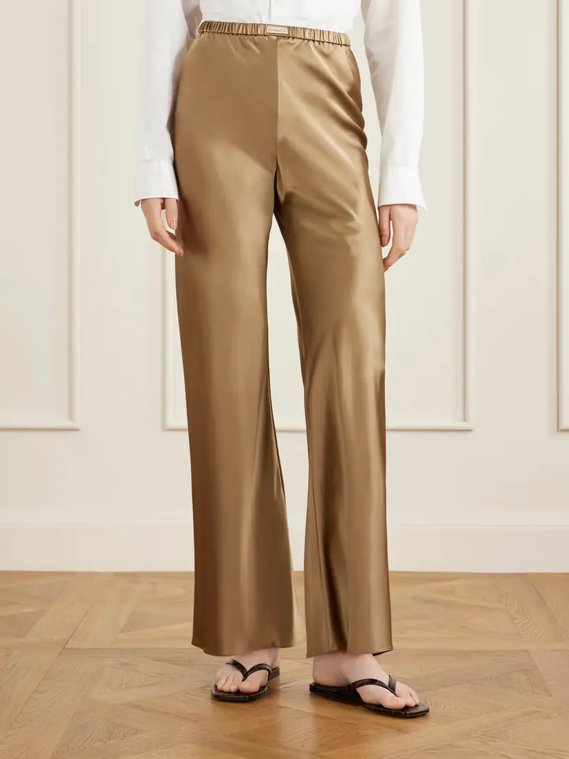 Comme Si Silk-bias Straight-leg Pants | Thumbnail 2 Comme Si Silk-bias Straight-leg Pants | Thumbnail 2