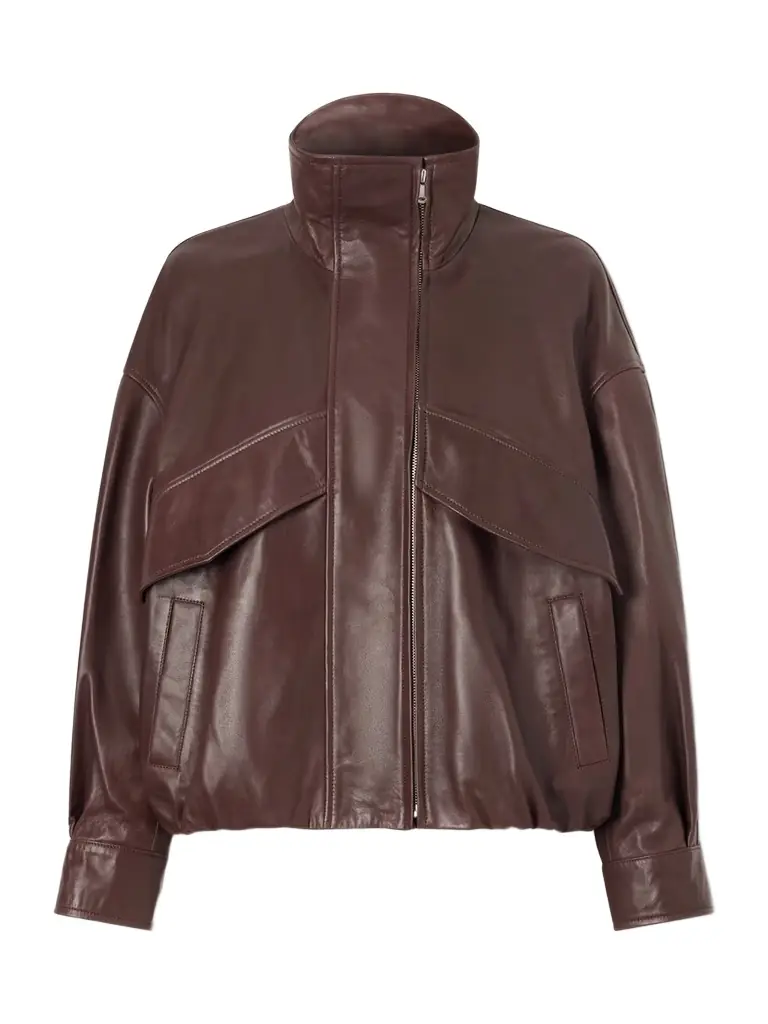 Nour Hammour Leather Jacket | Image 1 Nour Hammour Leather Jacket | Image 1