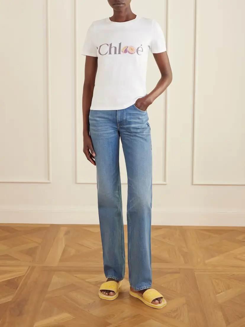 Chloé Embroidered Striped Cord Slides | Thumbnail 4 Chloé Embroidered Striped Cord Slides | Thumbnail 4