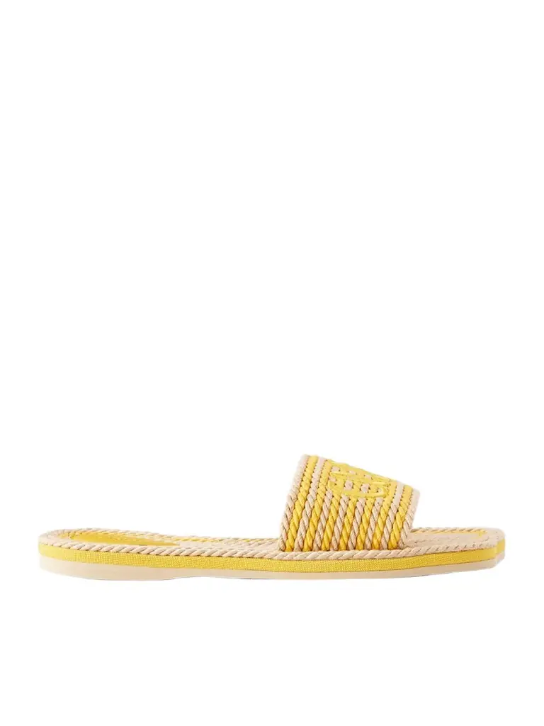 Embroidered Striped Cord Slides Embroidered Striped Cord Slides