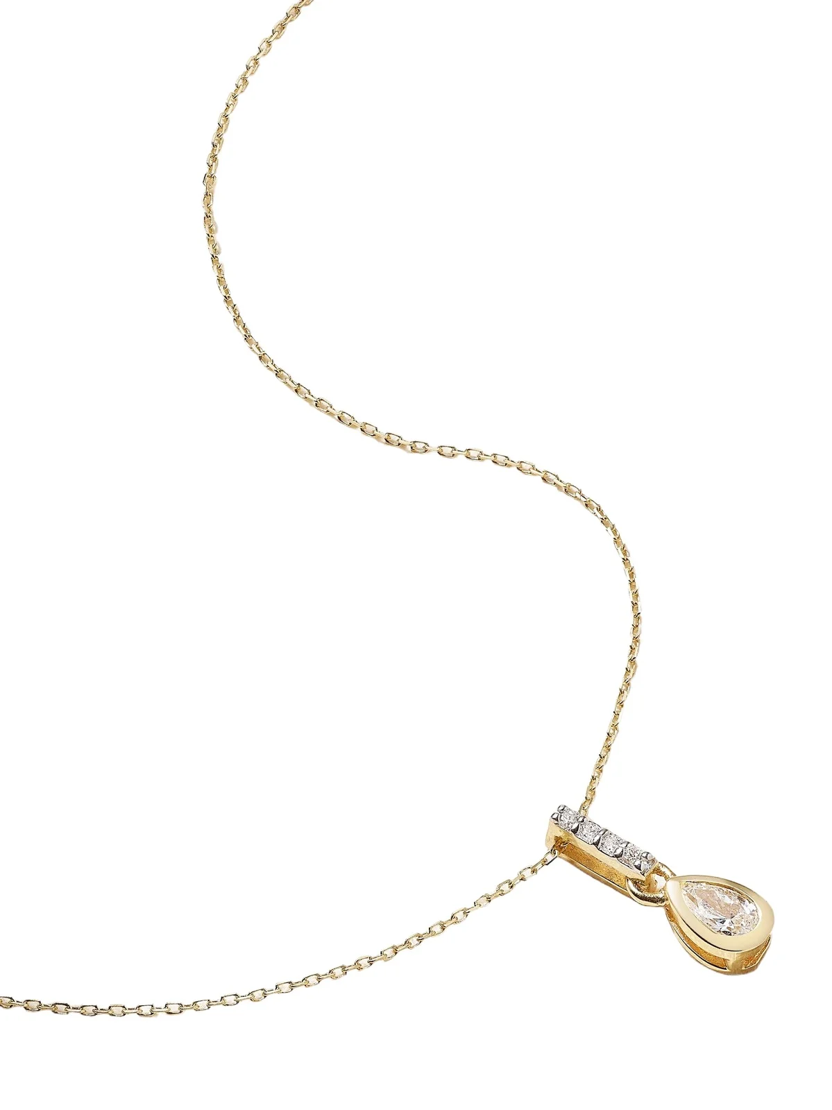 14-karat Gold Diamond Necklace 14-karat Gold Diamond Necklace