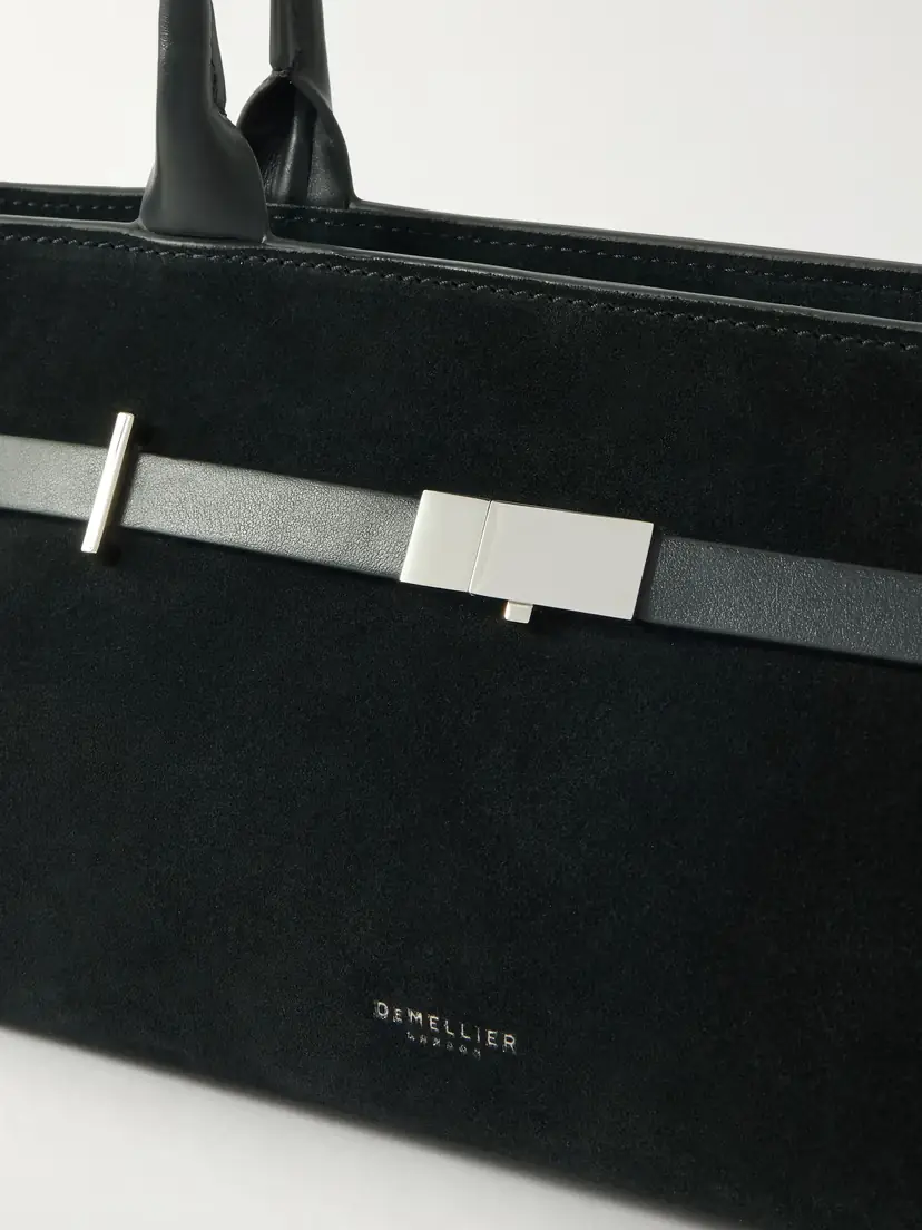 DeMellier The New York Shoulder Leather-trimmed Suede Bag | Thumbnail 5 DeMellier The New York Shoulder Leather-trimmed Suede Bag | Thumbnail 5