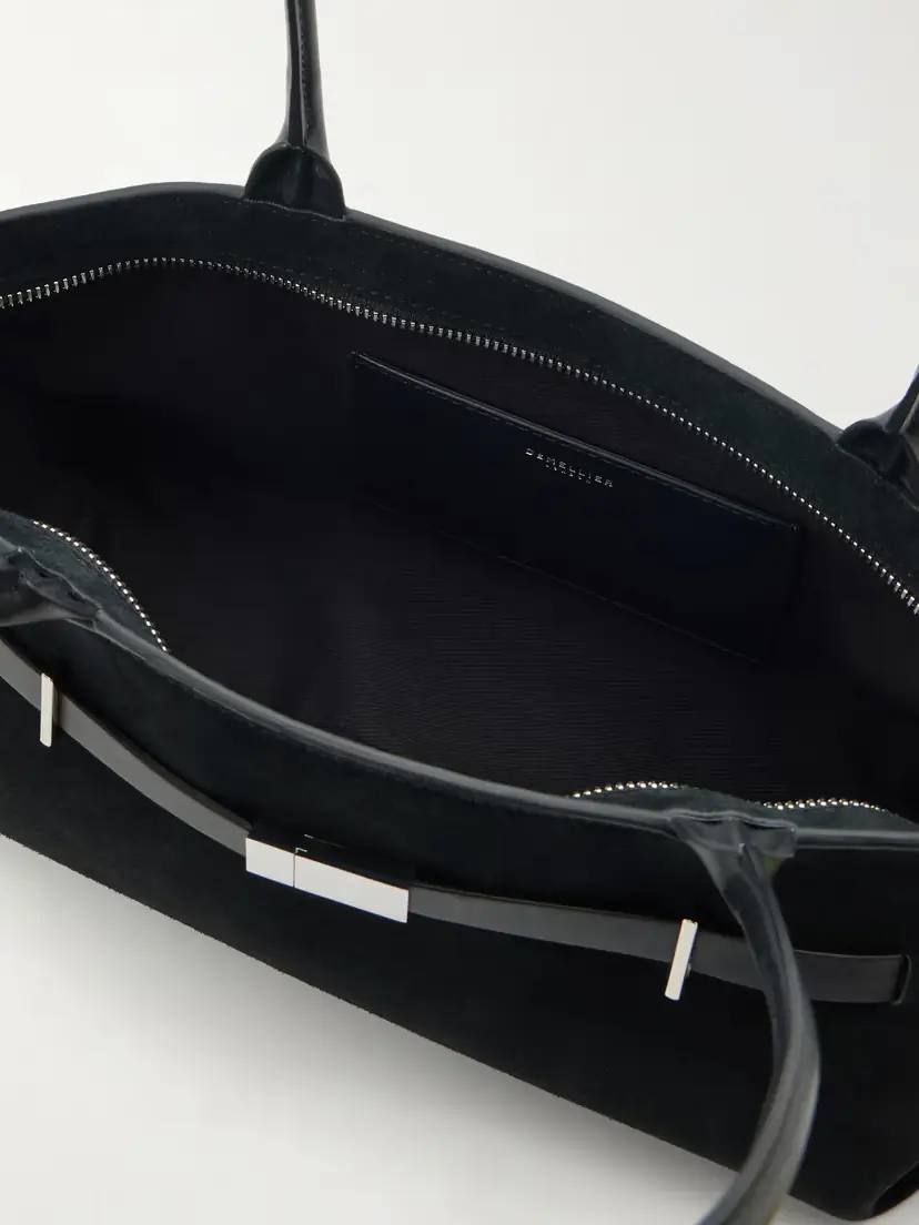 DeMellier The New York Shoulder Leather-trimmed Suede Bag | Thumbnail 6 DeMellier The New York Shoulder Leather-trimmed Suede Bag | Thumbnail 6