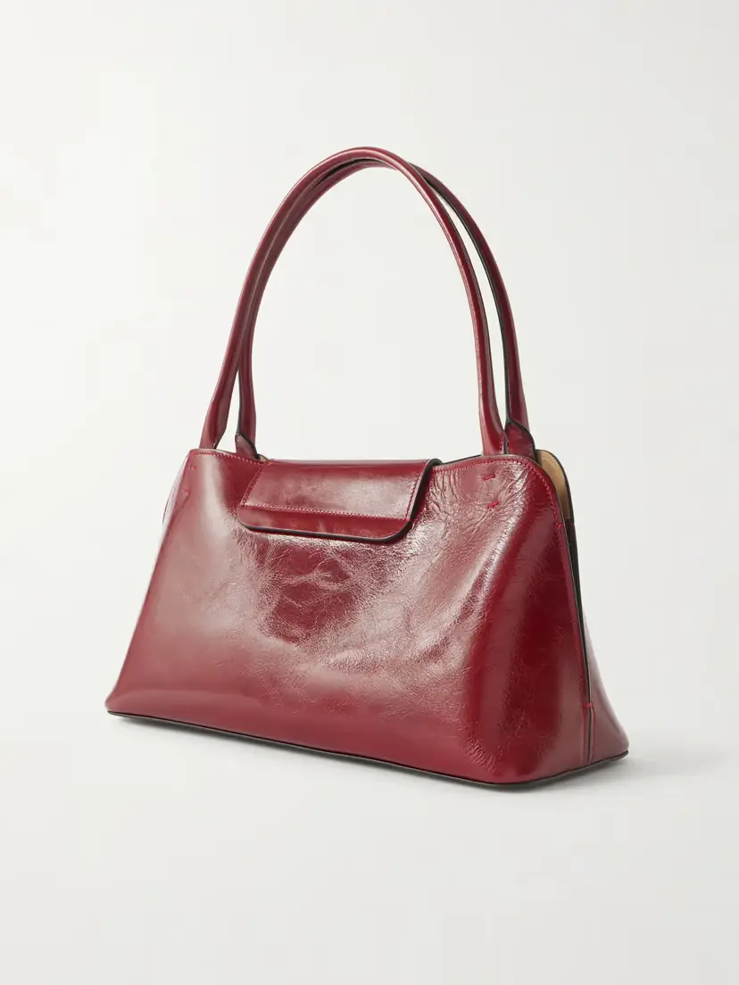 Versace Vivian Medium Glossed-leather Shoulder Bag | Thumbnail 4