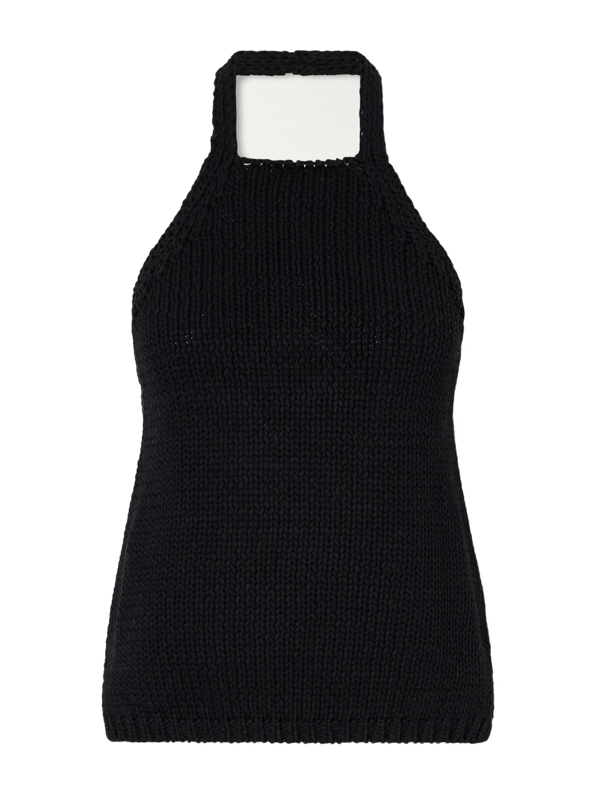 Knitted Cotton Halterneck Top