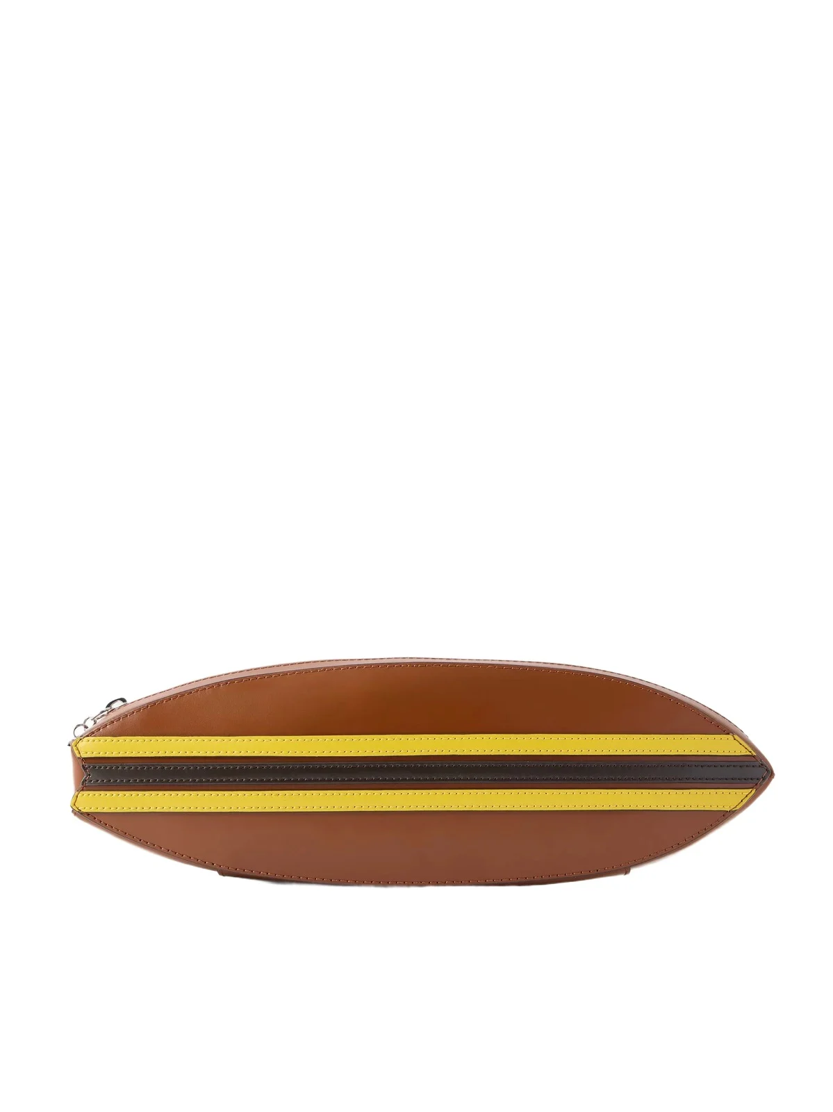Surfboard Striped Leather Clutch Surfboard Striped Leather Clutch