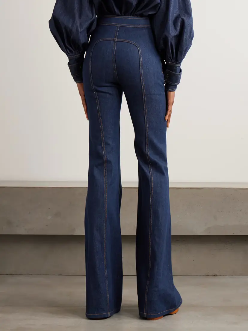 Zimmermann Luna Buckled Flared Cargo Jeans | Thumbnail 4
