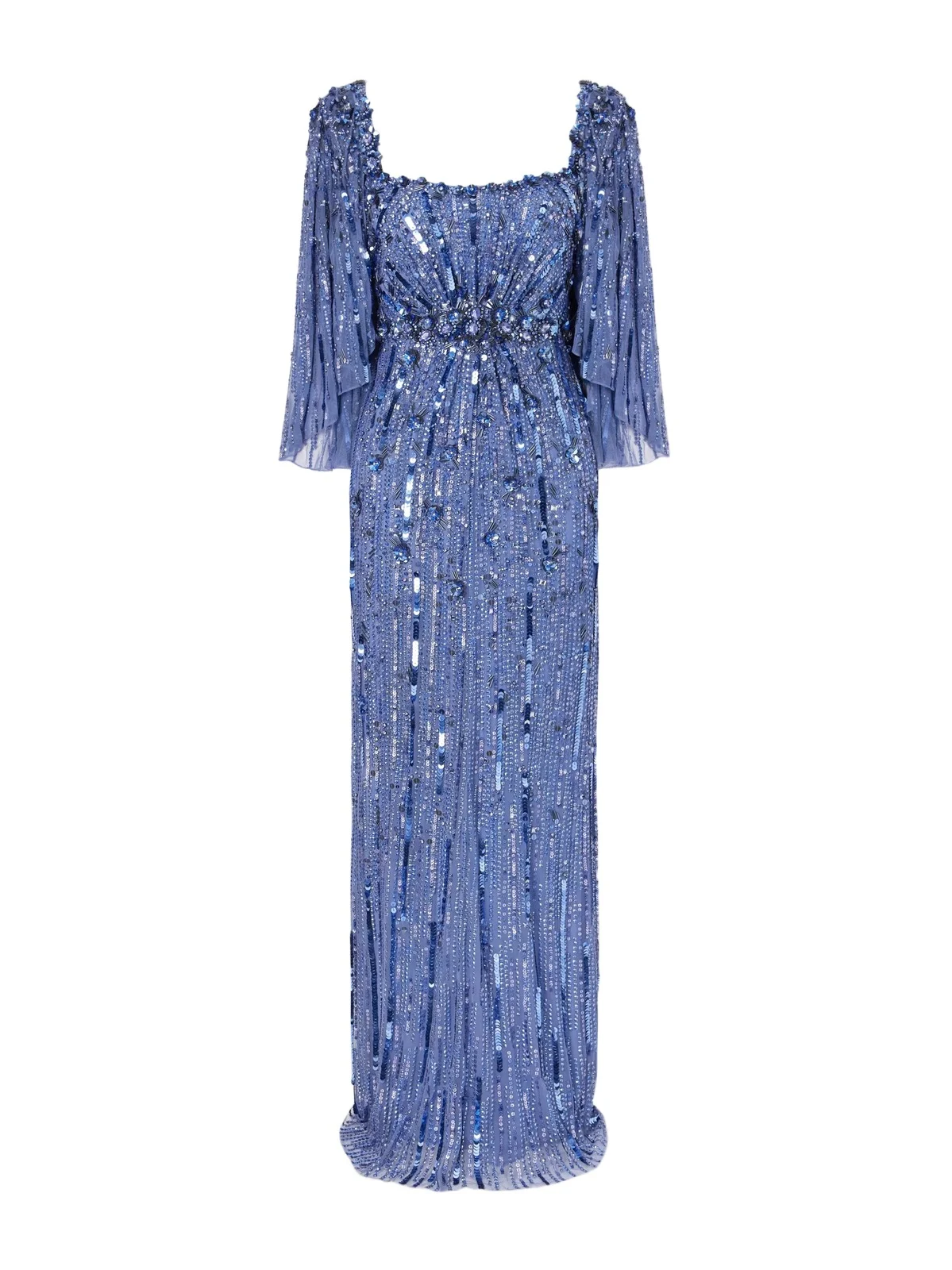 Sequin-embellished Tulle Gown