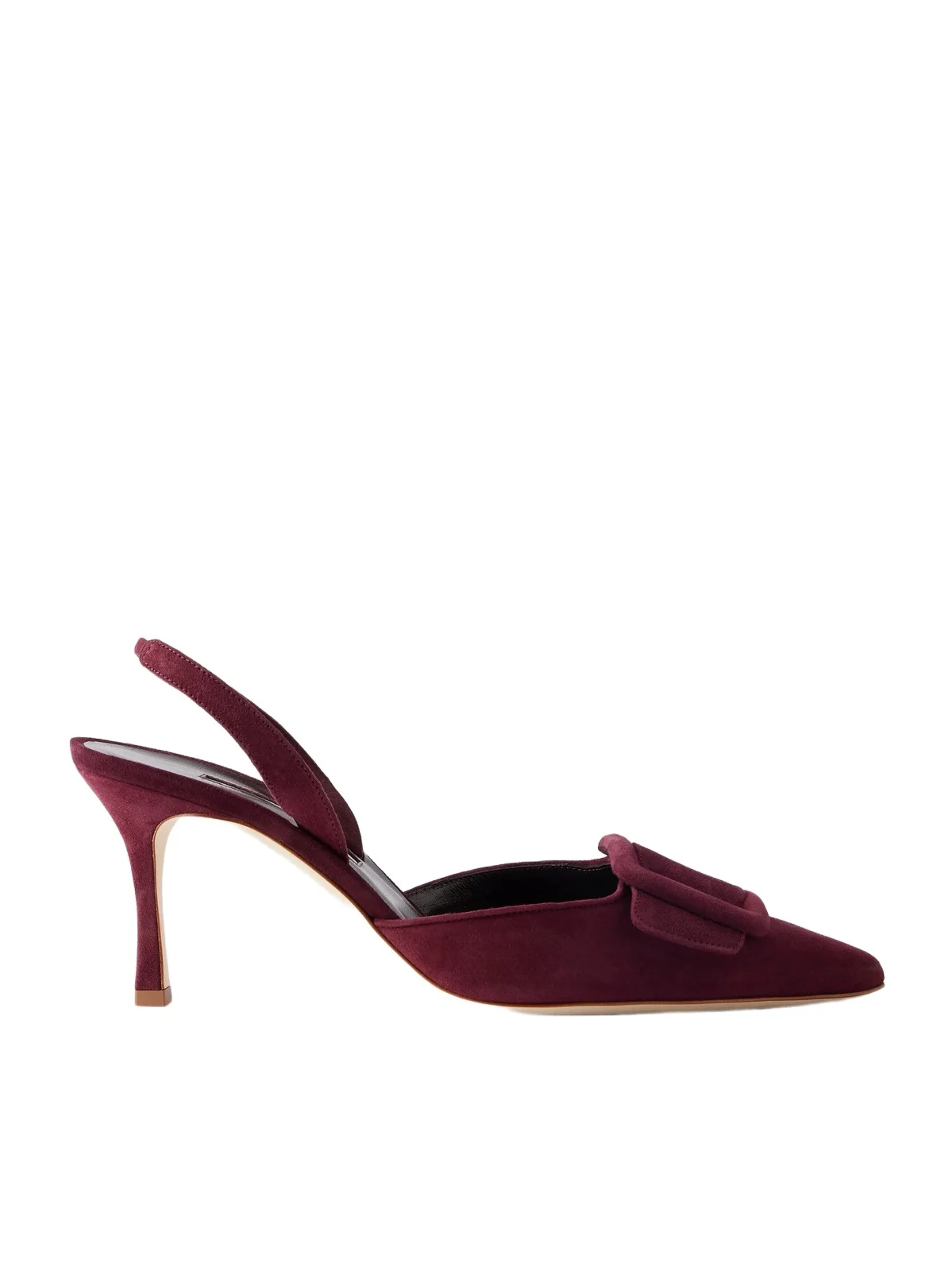 Maysli 70 Buckled Suede Slingback Pumps Maysli 70 Buckled Suede Slingback Pumps