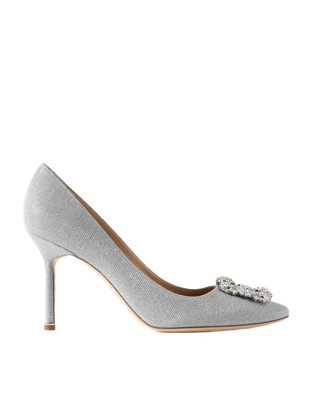 Hangisi 90 Crystal-embellished Glittered Satin Pumps Hangisi 90 Crystal-embellished Glittered Satin Pumps
