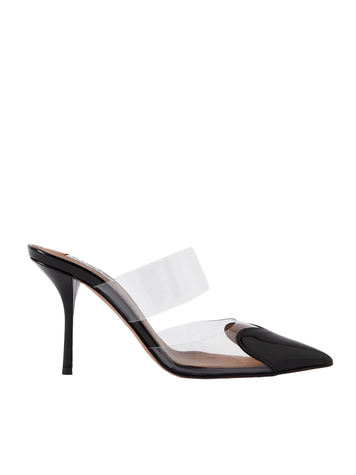 Le Cœur 90 Pu And Patent-leather Mules - Black Le Cœur 90 Pu And Patent-leather Mules - Black