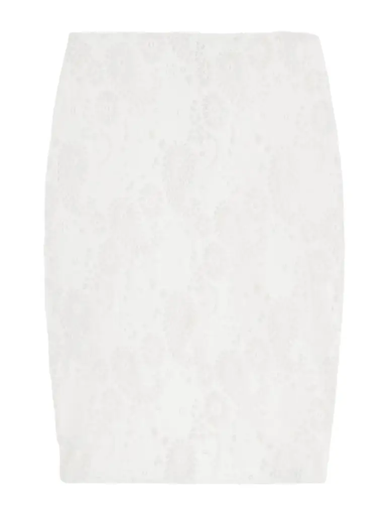 Lace Linen-blend Midi Skirt Lace Linen-blend Midi Skirt
