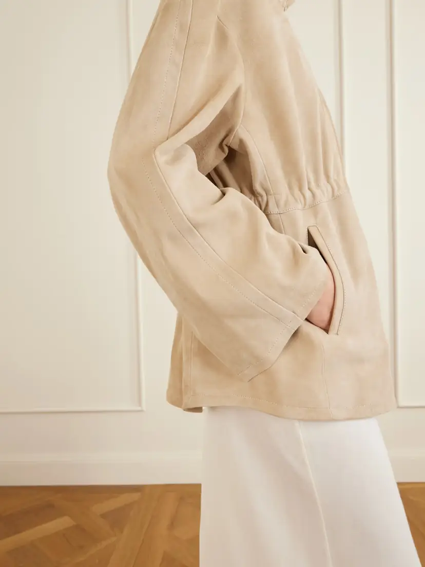 Nour Hammour Passage Suede Jacket | Thumbnail 4