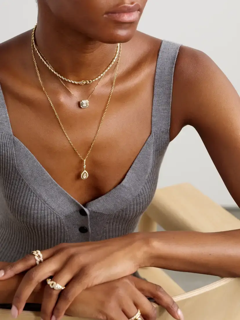 SHAY Illusion 18-karat Gold Diamond Necklace | Thumbnail 5 SHAY Illusion 18-karat Gold Diamond Necklace | Thumbnail 5