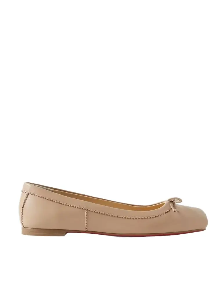 Christian Louboutin Mamadrague Leather Ballet Flats | Image 1 Christian Louboutin Mamadrague Leather Ballet Flats | Image 1