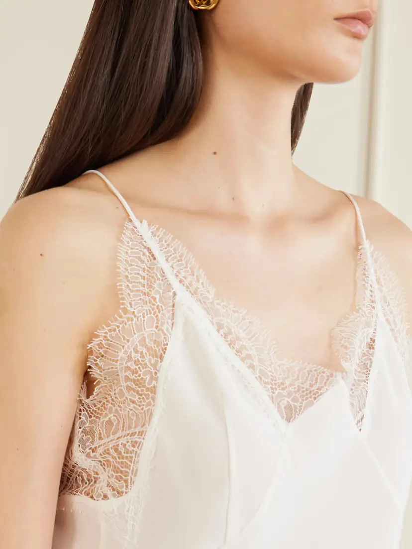 Sharon Wauchob Capucines Scalloped Lace-trimmed Silk Crepe De Chine Camisole | Thumbnail 5 Sharon Wauchob Capucines Scalloped Lace-trimmed Silk Crepe De Chine Camisole | Thumbnail 5