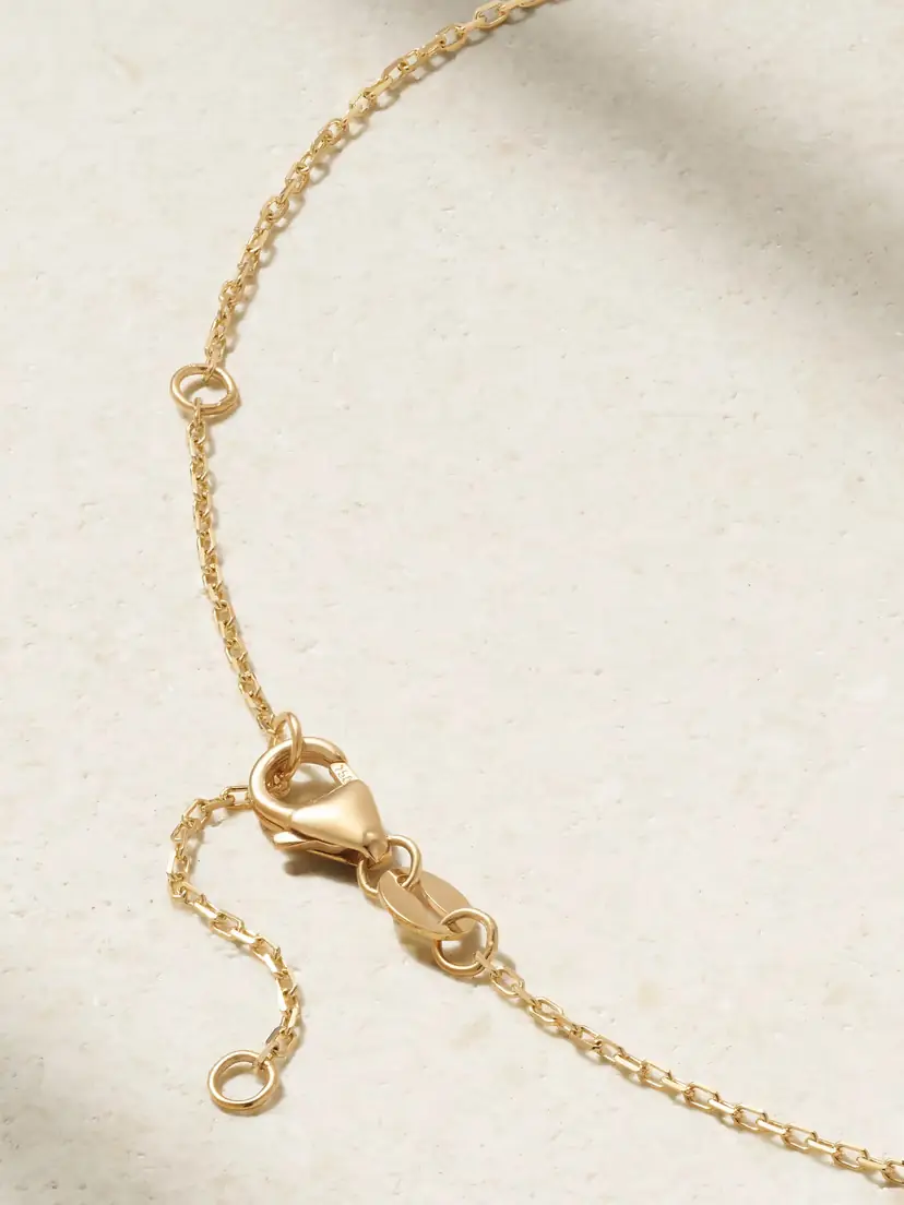 Foundrae Initial 18-karat Gold Diamond Necklace | Thumbnail 3 Foundrae Initial 18-karat Gold Diamond Necklace | Thumbnail 3
