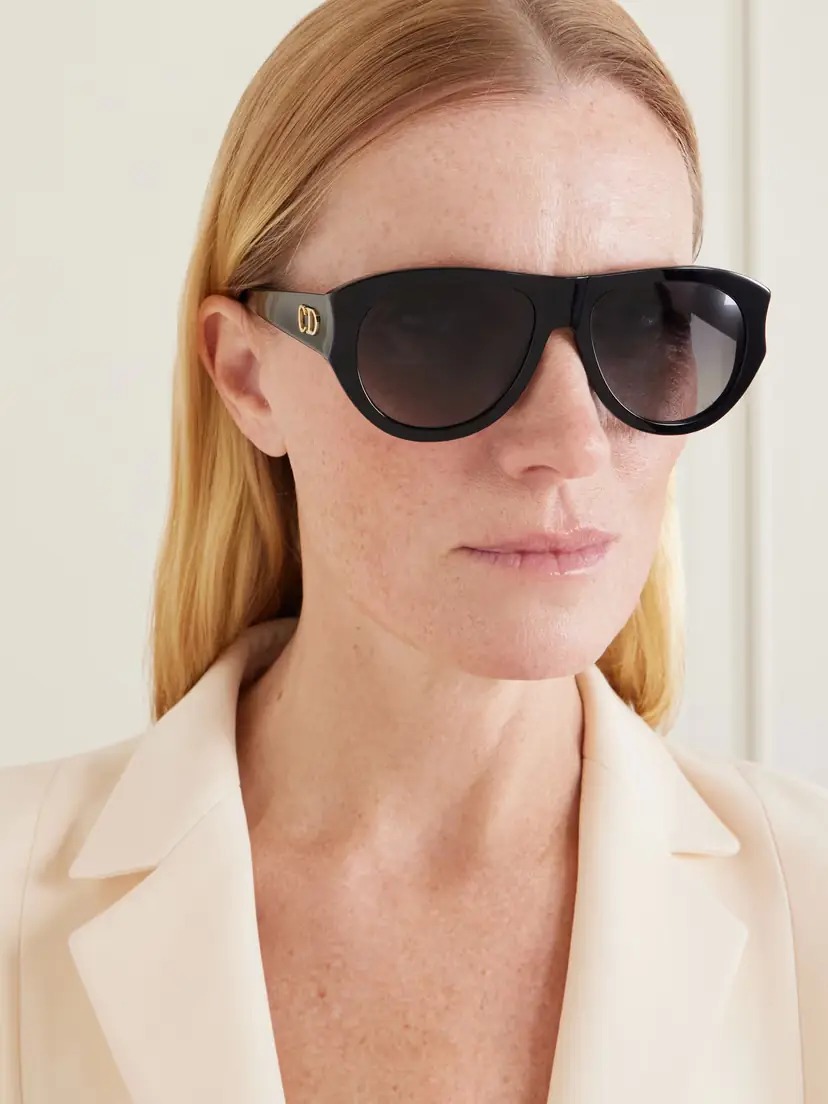 DIOR Eyewear Diorglow A1u Aviator-style Acetate Sunglasses | Thumbnail 2