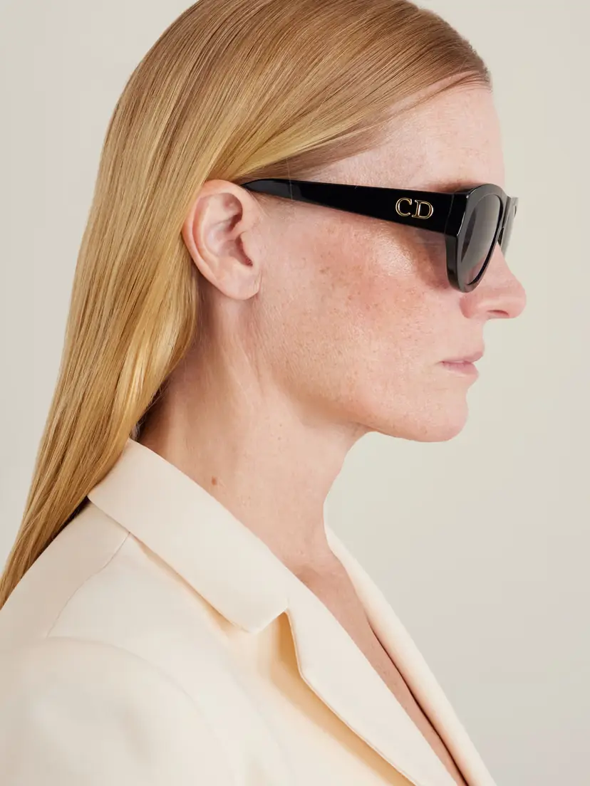 DIOR Eyewear Diorglow A1u Aviator-style Acetate Sunglasses | Thumbnail 5