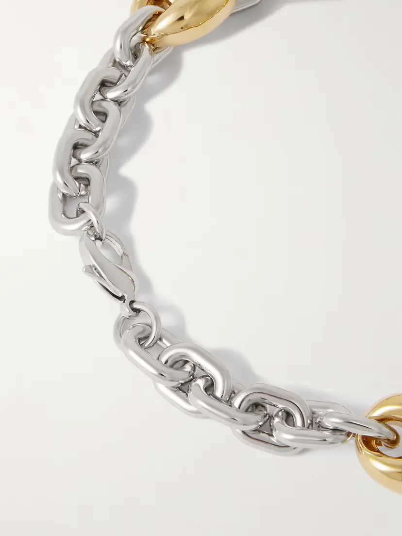Rabanne X Eight Silver And Gold-tone Necklace | Thumbnail 3 Rabanne X Eight Silver And Gold-tone Necklace | Thumbnail 3