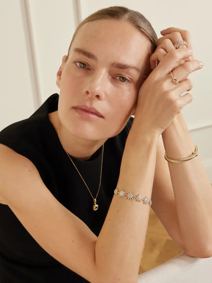 David Yurman Starburst 18-karat Gold Diamond Bracelet | Thumbnail 4 David Yurman Starburst 18-karat Gold Diamond Bracelet | Thumbnail 4