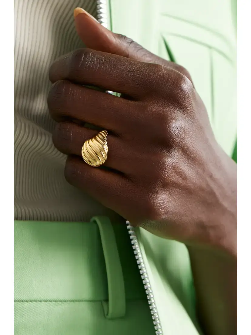 David Yurman Cable 18-karat Gold Signet Ring | Thumbnail 2