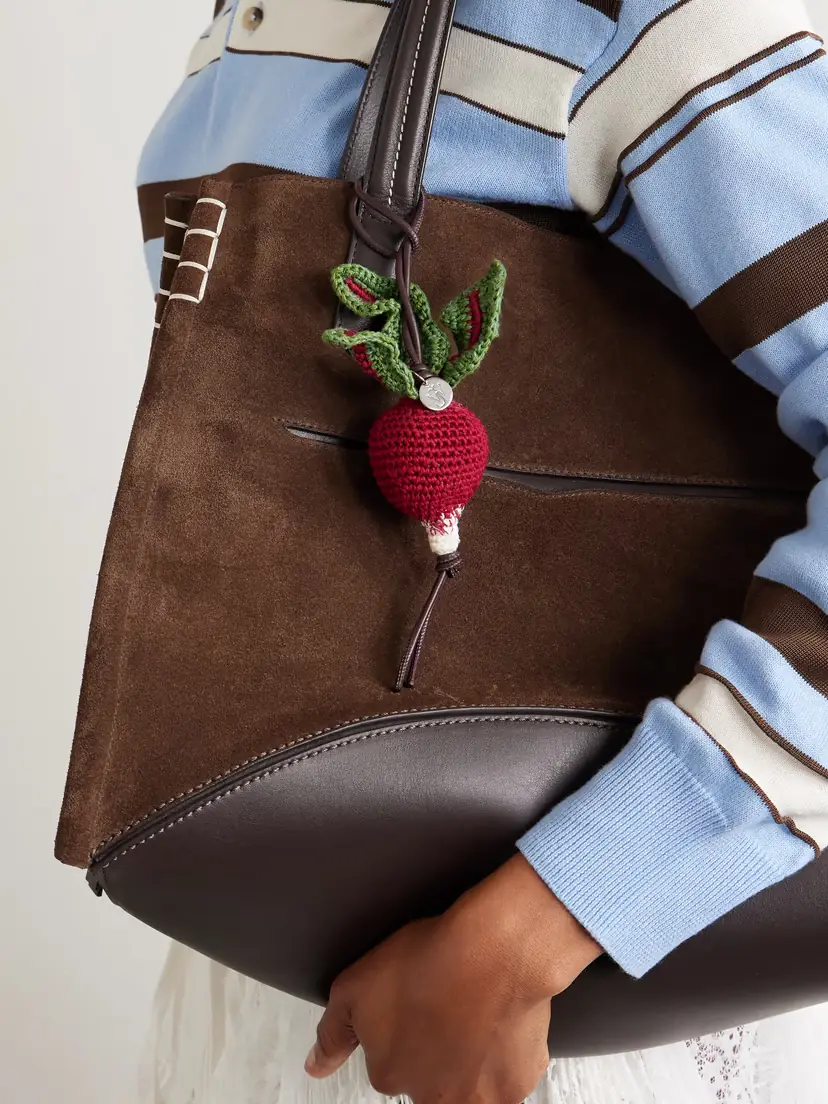 JW Anderson Radish Crocheted Cotton Bag Charm | Thumbnail 2 JW Anderson Radish Crocheted Cotton Bag Charm | Thumbnail 2