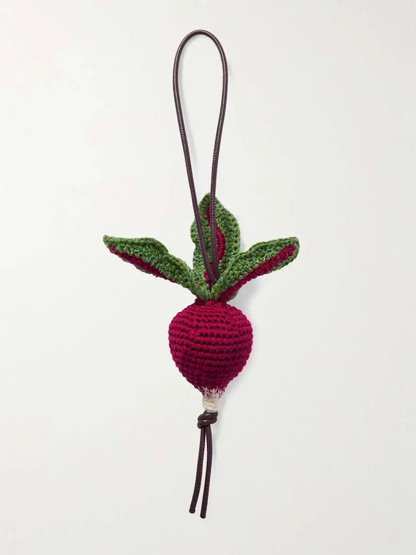 JW Anderson Radish Crocheted Cotton Bag Charm | Thumbnail 3 JW Anderson Radish Crocheted Cotton Bag Charm | Thumbnail 3