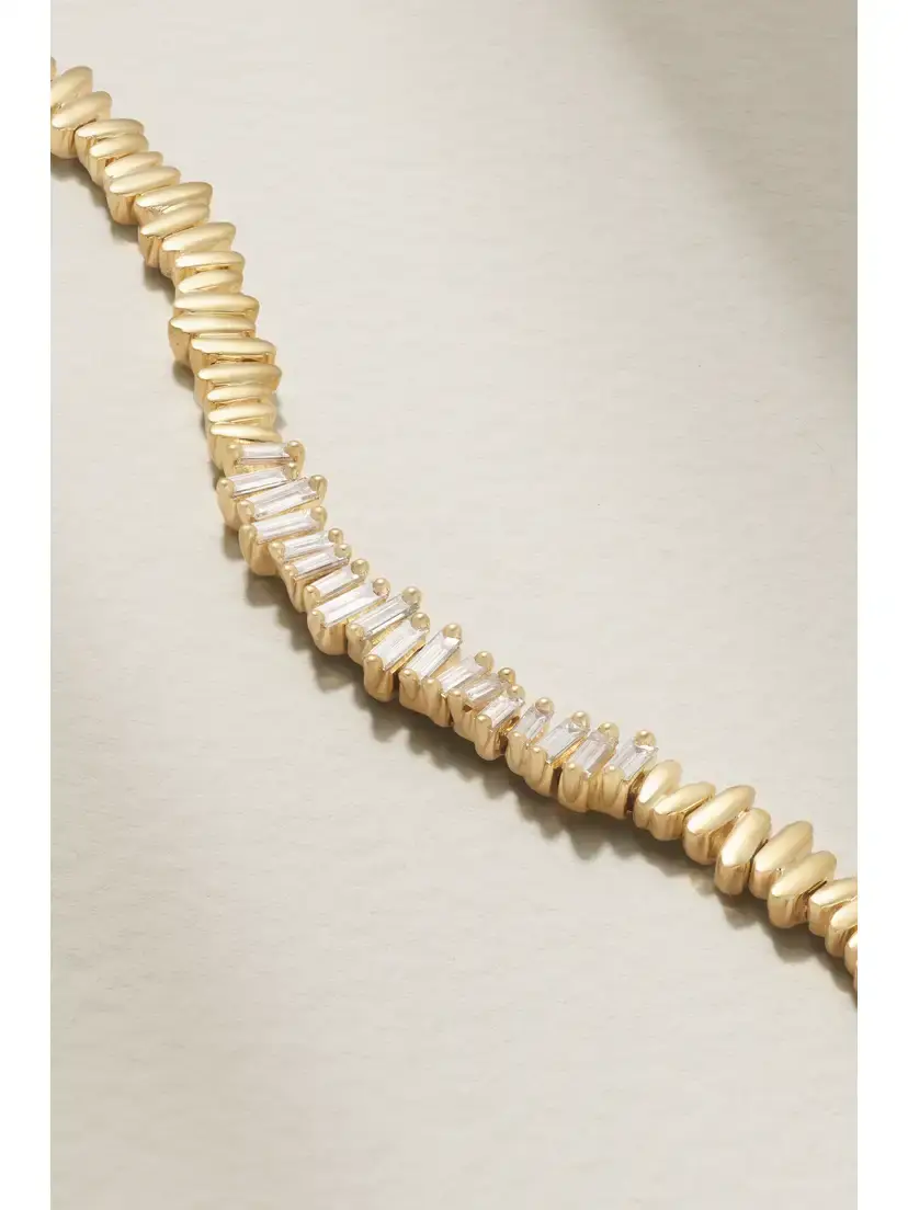 Suzanne Kalan 18-karat Gold Diamond Bracelet | Thumbnail 4 Suzanne Kalan 18-karat Gold Diamond Bracelet | Thumbnail 4
