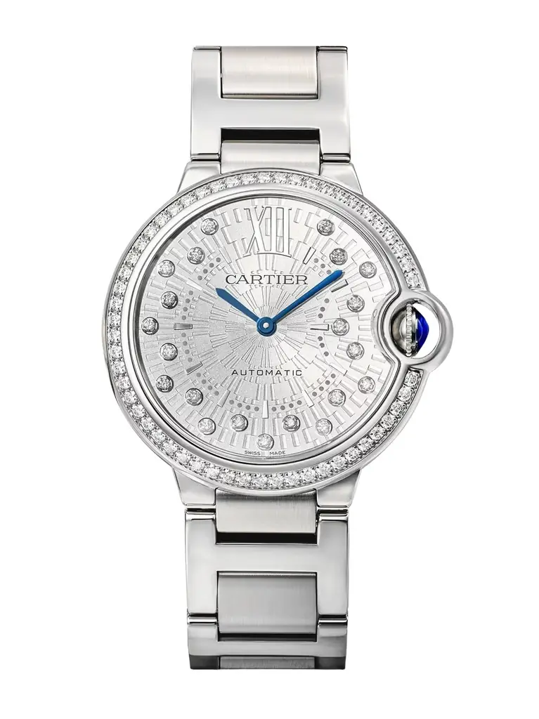 Ballon Bleu De Automatic Stainless Steel Diamond Watch