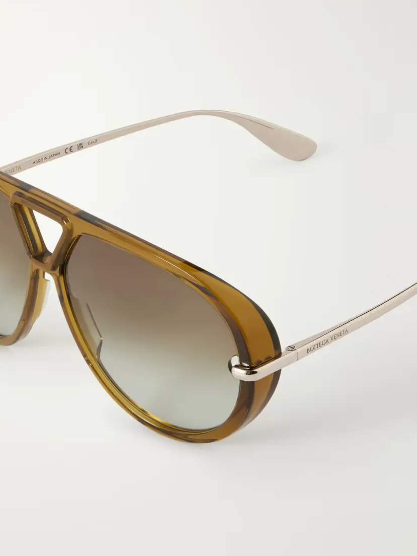 Bottega Veneta Eyewear Aviator-style Acetate Sunglasses | Thumbnail 4 Bottega Veneta Eyewear Aviator-style Acetate Sunglasses | Thumbnail 4