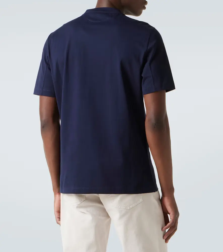 Brunello Cucinelli Logo cotton jersey T-shirt | Thumbnail 5