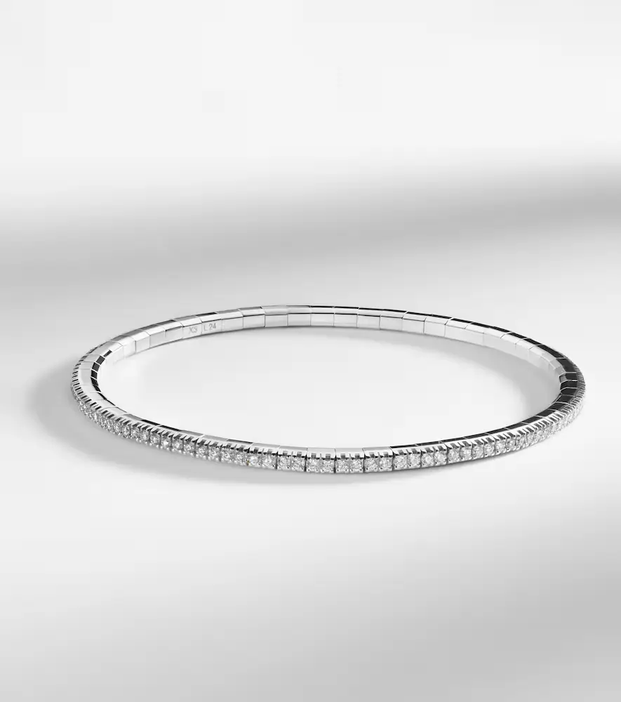 Bucherer Fine Jewellery Stretchy 18kt white gold bracelet with diamonds | Thumbnail 2 Bucherer Fine Jewellery Stretchy 18kt white gold bracelet with diamonds | Thumbnail 2