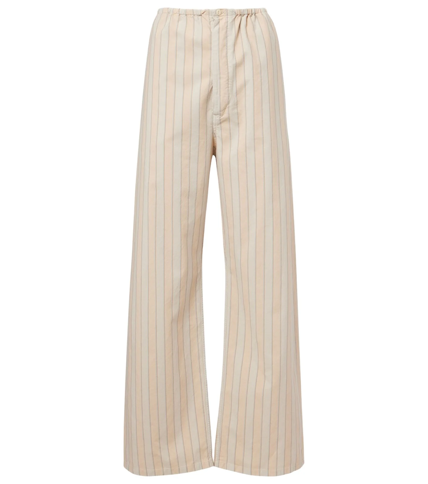 Striped cotton wide-leg pants Striped cotton wide-leg pants