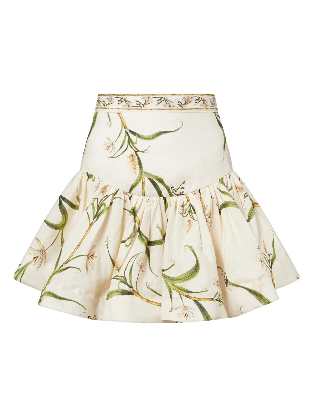 Jacarina printed linen miniskirt Jacarina printed linen miniskirt