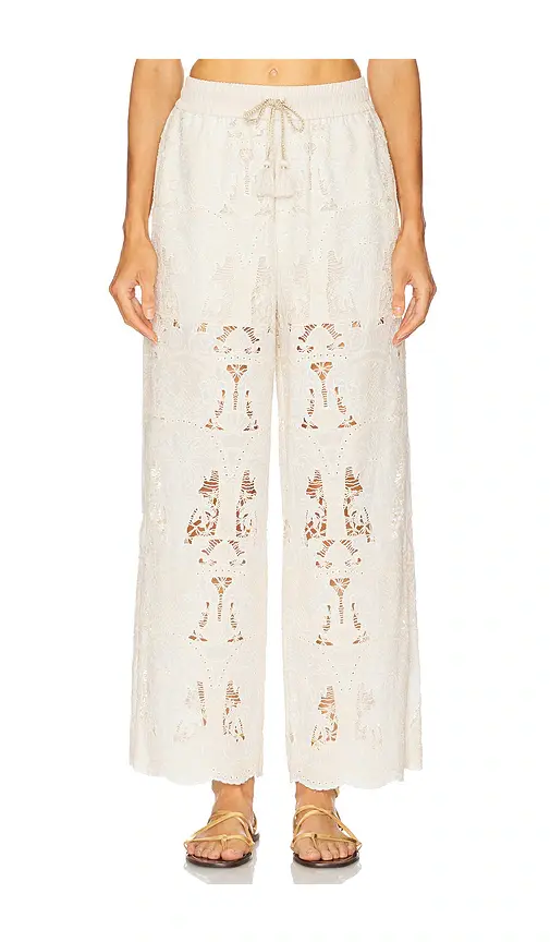 REVOLVE x JJ Embroidered Pant | Image 1 REVOLVE x JJ Embroidered Pant | Image 1