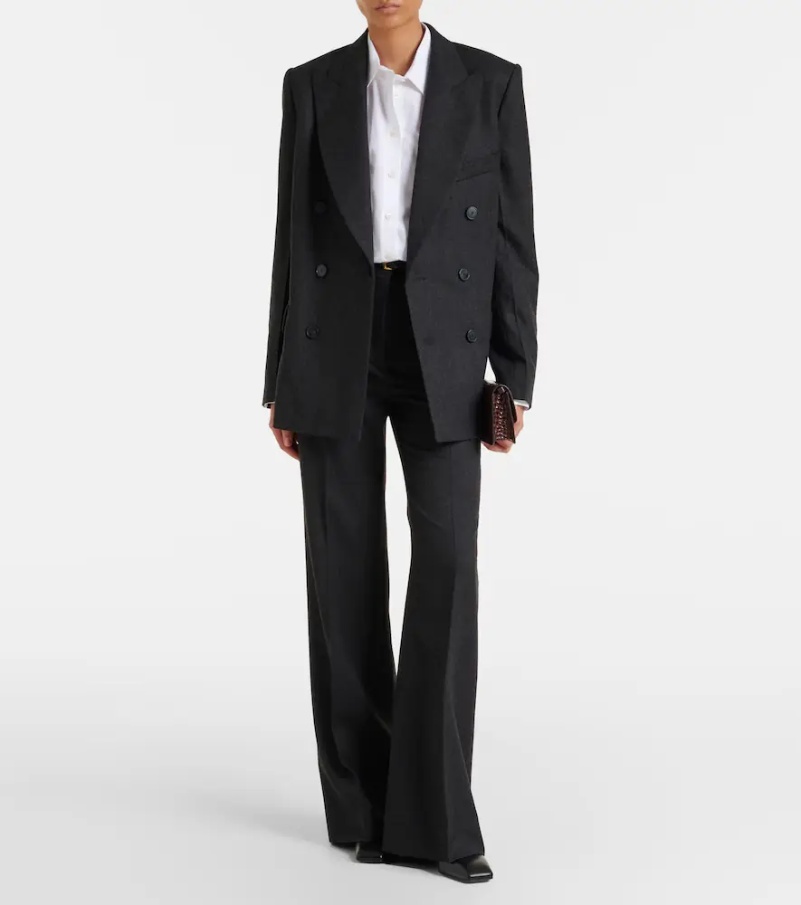 Victoria Beckham Alina virgin wool flared pants | Thumbnail 2 Victoria Beckham Alina virgin wool flared pants | Thumbnail 2